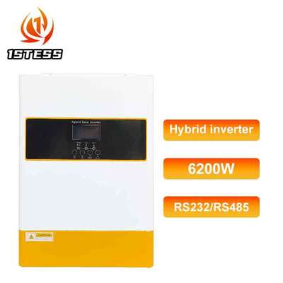 MPPT Pure Sine Wave 6.2kw 48V Hybrid Solar Inverter 6.2KVA 6200W Off Grid Single Phase for Residential Use